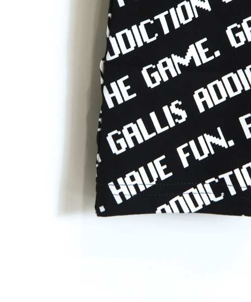 GALLIS ADDICTION(ガリスアディクション)の「GAデジタルフォント総柄半袖Tシャツ(Tシャツ/カットソー・メンズ・ブラック/パープル/オレンジ・M/L)」の13枚目の写真