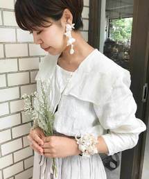 m.soeur | アセビのリネンピアス＊(ピアス（両耳用）)