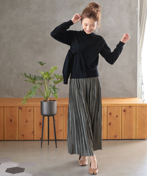 DONOBAN（ドノバン）の「ドッキングニット [E]（ニット/セーター・レディース・ブラック/ベージュ/モカ/チャコール・M）」の10枚目の写真