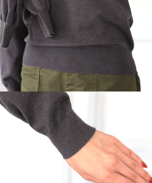 DONOBAN（ドノバン）の「ドッキングニット [E]（ニット/セーター・レディース・ブラック/ベージュ/モカ/チャコール・M）」の14枚目の写真