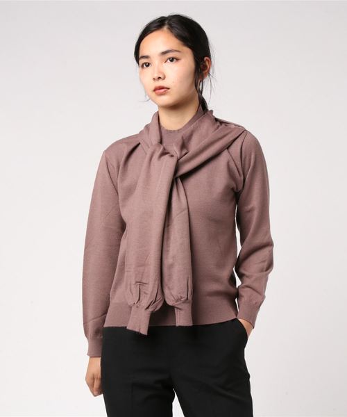 DONOBAN（ドノバン）の「ドッキングニット [E]（ニット/セーター・レディース・ブラック/ベージュ/モカ/チャコール・M）」の18枚目の写真