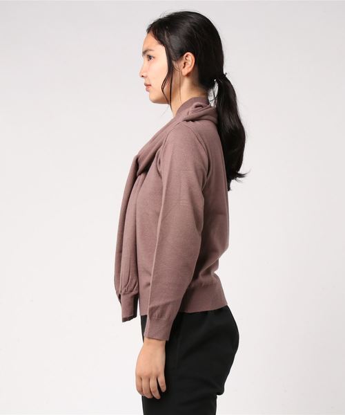 DONOBAN（ドノバン）の「ドッキングニット [E]（ニット/セーター・レディース・ブラック/ベージュ/モカ/チャコール・M）」の19枚目の写真