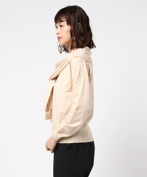 DONOBAN（ドノバン）の「ドッキングニット [E]（ニット/セーター・レディース・ブラック/ベージュ/モカ/チャコール・M）」の22枚目の写真