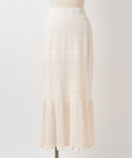 one after another NICE CLAUP(ワンアフターアナザーナイスクラップ)の「かぎ針マーメイドスカート(スカート・レディース・アイボリー/テラコッタ/ベージュ・FREE)」の18枚目の写真