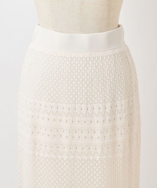 one after another NICE CLAUP(ワンアフターアナザーナイスクラップ)の「かぎ針マーメイドスカート(スカート・レディース・アイボリー/テラコッタ/ベージュ・FREE)」の7枚目の写真