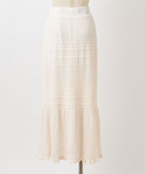 one after another NICE CLAUP(ワンアフターアナザーナイスクラップ)の「かぎ針マーメイドスカート(スカート・レディース・アイボリー/テラコッタ/ベージュ・FREE)」の9枚目の写真