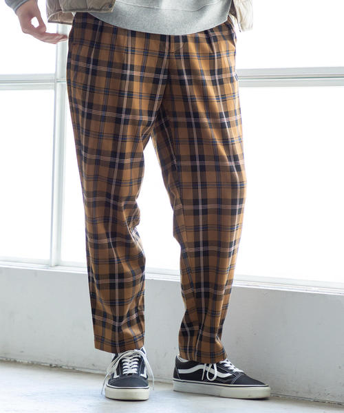 coen(コーエン)の「TRストレッチワイドテーパードチェックパンツ(その他パンツ・メンズ・ダークグレー/ブラウン・LARGE/SMALL/X-LARGE/MEDIUM)」の12枚目の写真