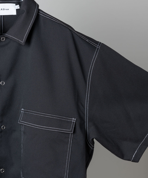 YARD PLUS(ヤードプリュス)の「YARD PLUS ringスナップシャツSET UP(セットアップ・メンズ・ブラック/モカ/ベージュ・MEDIUM/LARGE)」の14枚目の写真