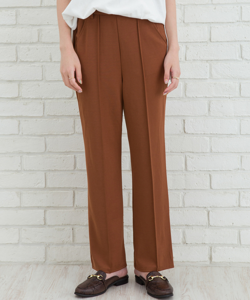 Libby&Rose(リビーアンドローズ)の「センターシームパンツ(その他パンツ・レディース・ブラック/ダークグリーン/パープル/ブラウン・FREE)」の2枚目の写真