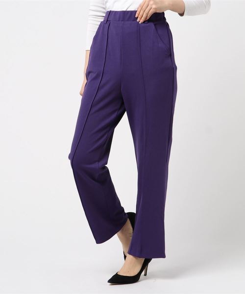 Libby&Rose(リビーアンドローズ)の「センターシームパンツ(その他パンツ・レディース・ブラック/ダークグリーン/パープル/ブラウン・FREE)」の19枚目の写真