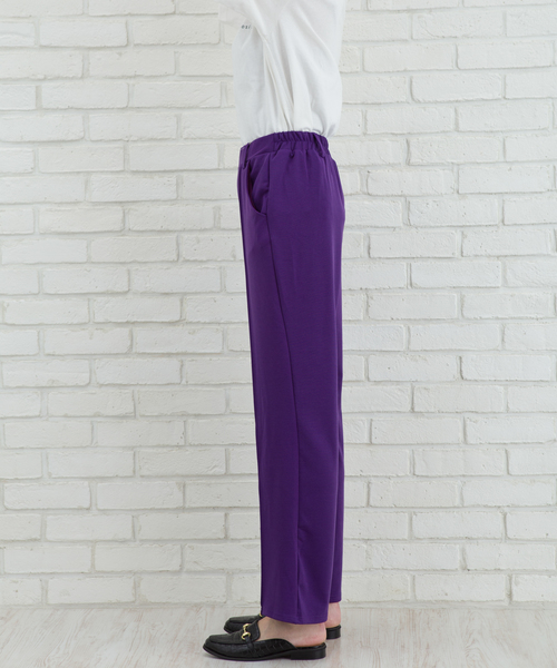 Libby&Rose(リビーアンドローズ)の「センターシームパンツ(その他パンツ・レディース・ブラック/ダークグリーン/パープル/ブラウン・FREE)」の16枚目の写真