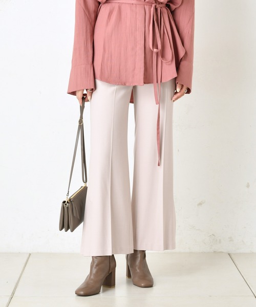 DouDou(ドゥドゥ)の「裏起毛セミフレアパンツ(その他パンツ・レディース・ブラック/ブラウン/ピンク/ホワイト系その他/ブラウン系その他3・38/36)」の5枚目の写真