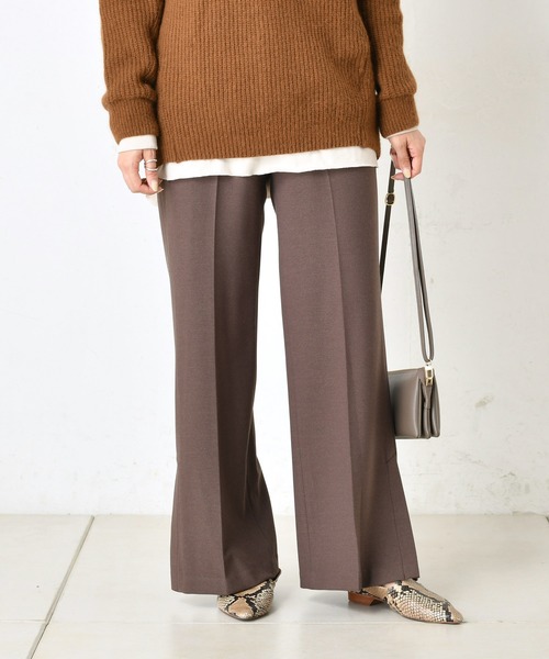 DouDou(ドゥドゥ)の「裏起毛セミフレアパンツ(その他パンツ・レディース・ブラック/ブラウン/ピンク/ホワイト系その他/ブラウン系その他3・38/36)」の17枚目の写真