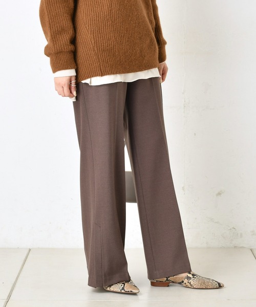 DouDou(ドゥドゥ)の「裏起毛セミフレアパンツ(その他パンツ・レディース・ブラック/ブラウン/ピンク/ホワイト系その他/ブラウン系その他3・38/36)」の16枚目の写真