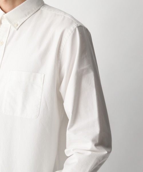 GLOBAL WORK（グローバルワーク）の「OXフォードボタンダウンシャツ【汚れが落ちやすい】/858334（シャツ/ブラウス・メンズ・ホワイト/ライトブルー/ネイビー/グリーン/ライトブラウン・SMALL/MEDIUM/LARGE/X-LARGE）」の22枚目の写真