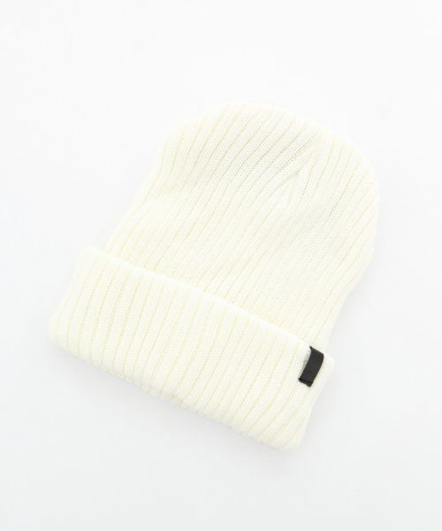 HARE（ハレ）の「ワッチキャップ(HARE)（ニットキャップ/ビーニー・メンズ・オフホワイト/ブラック/グレー/ネイビー/レッド・ONE SIZE）」の6枚目の写真