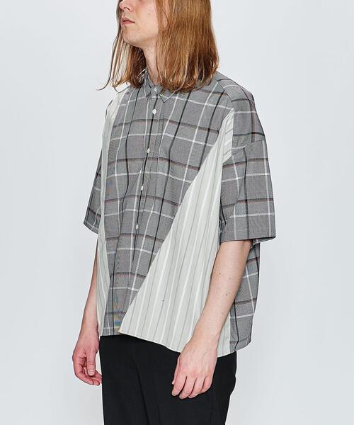Jieda（ジエダ）の「＜JieDa＞ ASYMMETRY SS SHT/シャツ（シャツ/ブラウス・メンズ・ブラウン/グレー・2/1）」の14枚目の写真