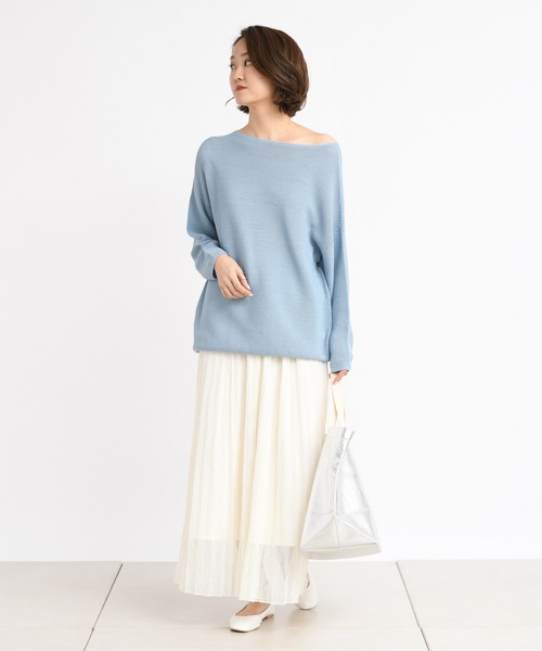 DouDou（ドゥドゥ）の「レースプリーツスカート（スカート・レディース・オフホワイト/グリーン・FREE）」の14枚目の写真