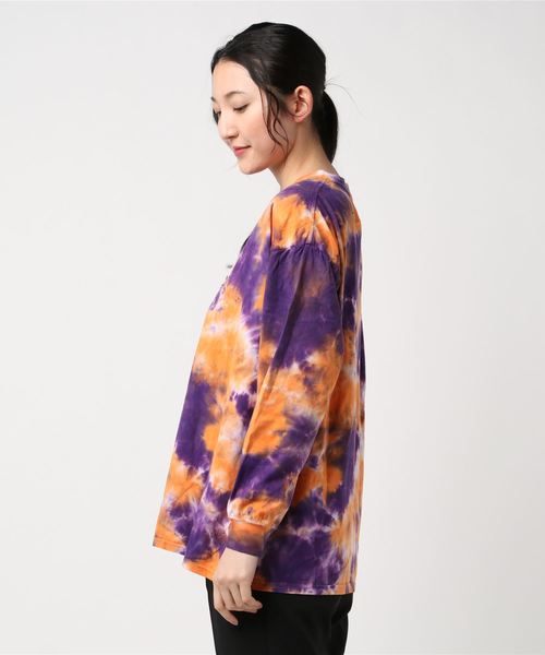 WEGO（ウィゴー）の「WEGO/タイダイロゴロンT（Tシャツ/カットソー・レディース・パープル/グリーン・FREE）」の15枚目の写真