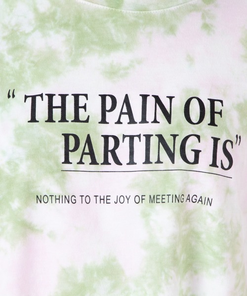 WEGO（ウィゴー）の「WEGO/タイダイロゴロンT（Tシャツ/カットソー・レディース・パープル/グリーン・FREE）」の9枚目の写真