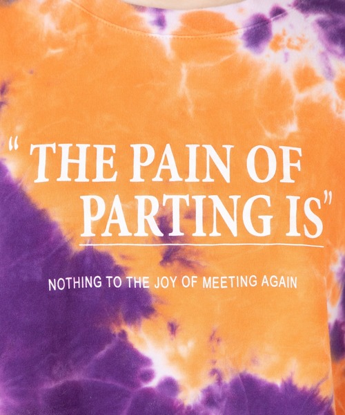 WEGO（ウィゴー）の「WEGO/タイダイロゴロンT（Tシャツ/カットソー・レディース・パープル/グリーン・FREE）」の10枚目の写真