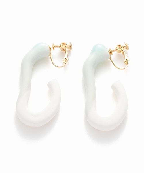 LAPUIS(ラピュイ)の「Lapuis(ラピュイ)ARITA Hoop Earring B(イヤリング・レディース・ブルー・FREE)」の1枚目の写真