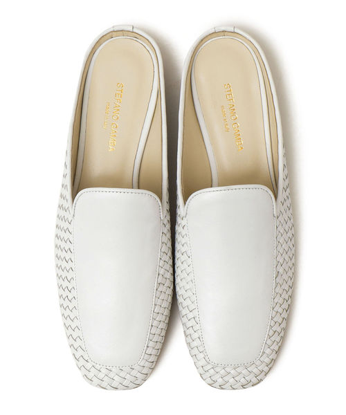 SHIPS(シップス)の「STEFANO GAMBA:メッシュコンビフラットシューズ(その他シューズ・レディース・ブラック/オフホワイト・38/36/37/35)」の4枚目の写真