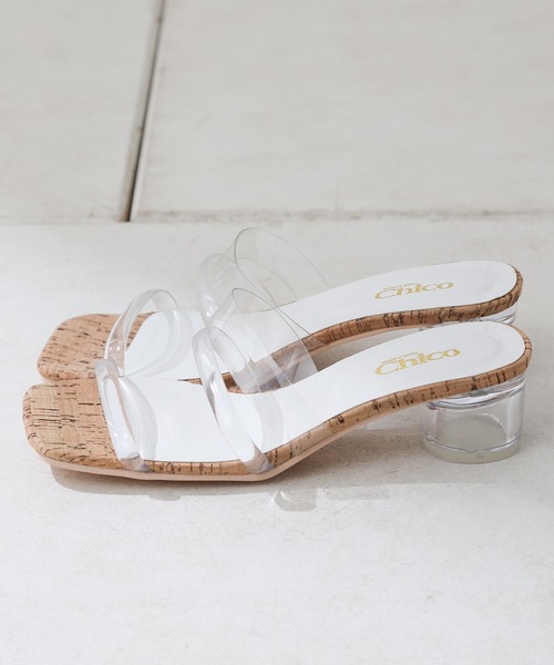 Chico(チコ)の「クリアベルトサークルヒールサンダル/クリアヒール(サンダル・レディース・クリア/ミント/ブラウン/ブラック/ブラウン系その他・LARGE/MEDIUM/SMALL)」の9枚目の写真