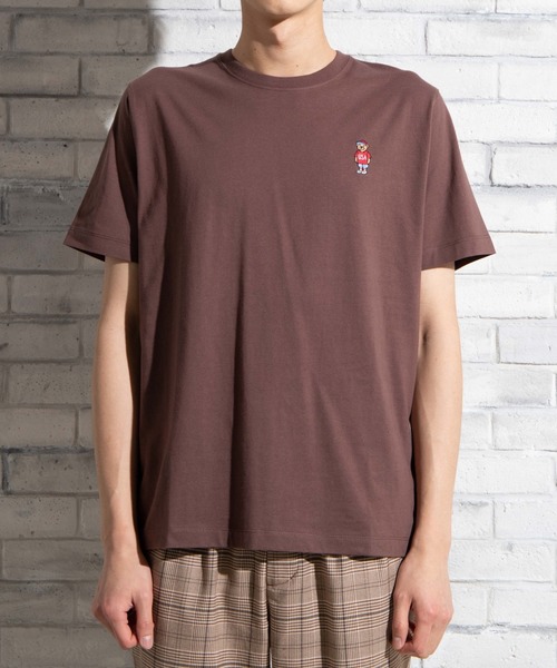 WEGO(ウィゴー)の「WEGO/ベア刺繍Tシャツ(Tシャツ/カットソー・メンズ・ホワイト/ブラウン/その他1/ピンク/ブラック・SMALL/MEDIUM/LARGE)」の18枚目の写真