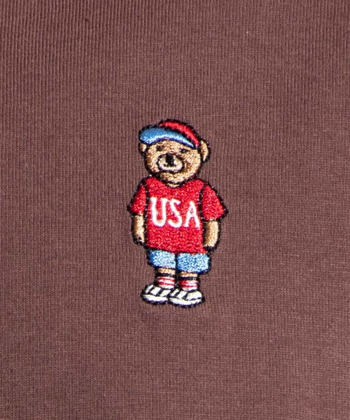WEGO(ウィゴー)の「WEGO/ベア刺繍Tシャツ(Tシャツ/カットソー・メンズ・ホワイト/ブラウン/その他1/ピンク/ブラック・SMALL/MEDIUM/LARGE)」の19枚目の写真