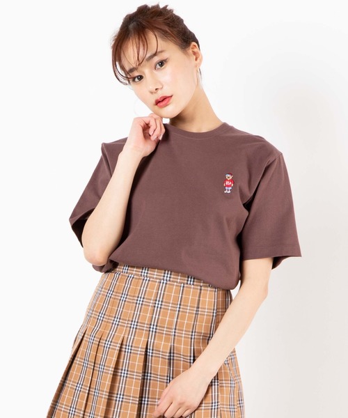 WEGO(ウィゴー)の「WEGO/ベア刺繍Tシャツ(Tシャツ/カットソー・メンズ・ホワイト/ブラウン/その他1/ピンク/ブラック・SMALL/MEDIUM/LARGE)」の22枚目の写真