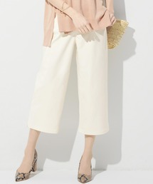 ＩＥＤＩＴ　歩くたびに空気が通る　涼やかパンツクロップド丈セミワイド