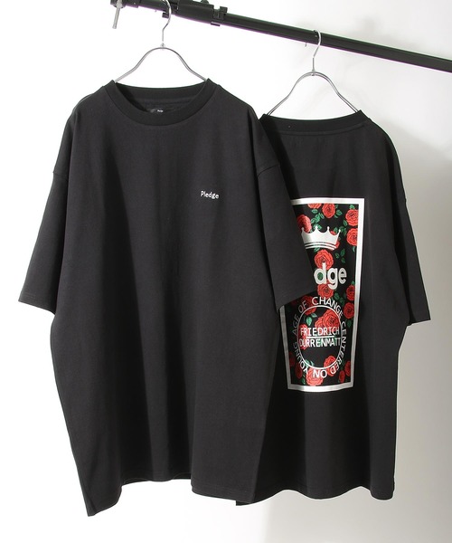 Pledge(プレッジ)の「【Pledge】【 Nilway別注】 ビッグシルエットTシャツ(Tシャツ/カットソー・メンズ・ホワイト/ブラック/ホワイト系/ホワイト系1/ホワイト系2/ホワイト系3/ホワイト系4/ブラック系/ブラック系1/ブラック系2/ブラック系3/ブラック系4・MEDIUM/LARGE)」の8枚目の写真