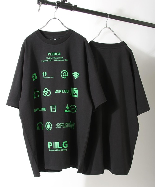 Pledge(プレッジ)の「【Pledge】【 Nilway別注】 ビッグシルエットTシャツ(Tシャツ/カットソー・メンズ・ホワイト/ブラック/ホワイト系/ホワイト系1/ホワイト系2/ホワイト系3/ホワイト系4/ブラック系/ブラック系1/ブラック系2/ブラック系3/ブラック系4・MEDIUM/LARGE)」の12枚目の写真
