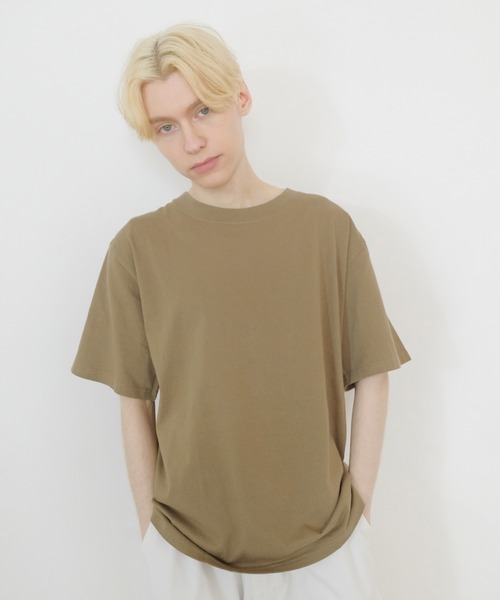 FRUIT OF THE LOOM(フルーツオブザルーム)の「7oz 天竺 Tシャツ / 半袖 / シンプル / カジュアル / 無地 / インナー / ユニセックス(Tシャツ/カットソー・メンズ・カーキ/ブラック/ネイビー/ベージュ/ホワイト/グレー・L/M/S/XS/XL)」の5枚目の写真