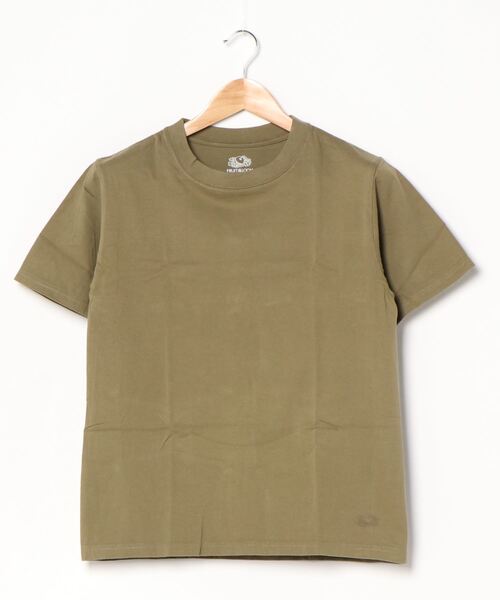 FRUIT OF THE LOOM(フルーツオブザルーム)の「7oz 天竺 Tシャツ / 半袖 / シンプル / カジュアル / 無地 / インナー / ユニセックス(Tシャツ/カットソー・メンズ・カーキ/ブラック/ネイビー/ベージュ/ホワイト/グレー・L/M/S/XS/XL)」の11枚目の写真