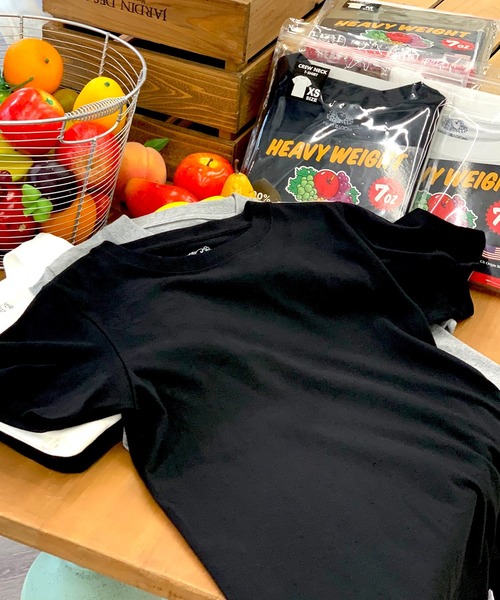 FRUIT OF THE LOOM(フルーツオブザルーム)の「7oz 天竺 Tシャツ / 半袖 / シンプル / カジュアル / 無地 / インナー / ユニセックス(Tシャツ/カットソー・メンズ・カーキ/ブラック/ネイビー/ベージュ/ホワイト/グレー・L/M/S/XS/XL)」の22枚目の写真