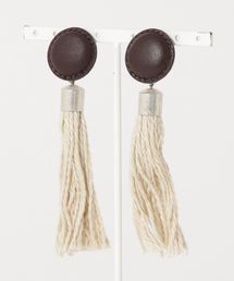 WEGO（ウィゴー）の「WEGO VINTAGE/CSレザータッセルイヤリング（イヤリング）」