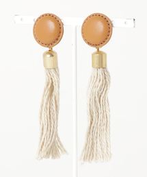 WEGO（ウィゴー）の「WEGO VINTAGE/CSレザータッセルイヤリング（イヤリング・キッズ）」