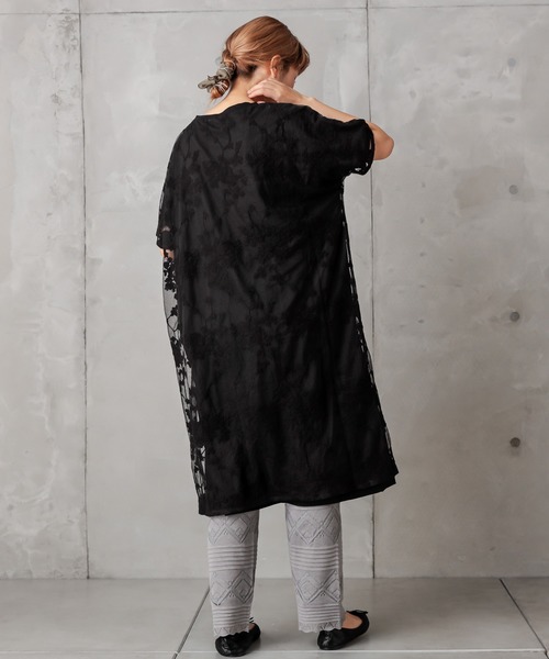 PUAL CE CIN（ピュアルセシン）の「レースジャガードパンツ（その他パンツ・レディース・ブラック/グレー/グレイッシュベージュ・FREE）」の22枚目の写真