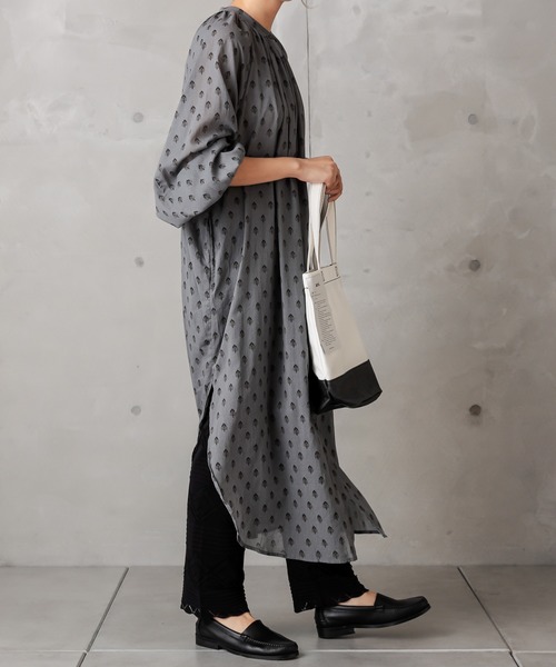 PUAL CE CIN（ピュアルセシン）の「レースジャガードパンツ（その他パンツ・レディース・ブラック/グレー/グレイッシュベージュ・FREE）」の9枚目の写真