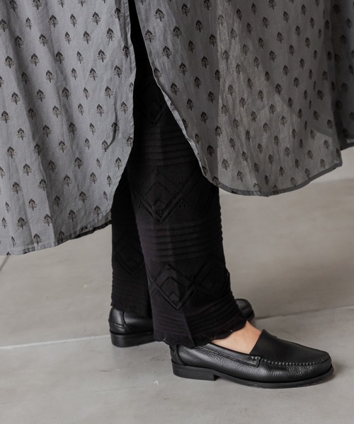 PUAL CE CIN（ピュアルセシン）の「レースジャガードパンツ（その他パンツ・レディース・ブラック/グレー/グレイッシュベージュ・FREE）」の16枚目の写真