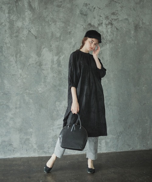 PUAL CE CIN（ピュアルセシン）の「レースジャガードパンツ（その他パンツ・レディース・ブラック/グレー/グレイッシュベージュ・FREE）」の11枚目の写真