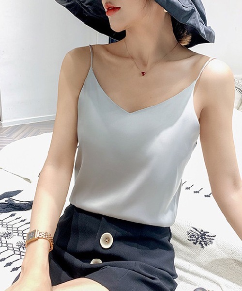 セール シルキーサテンvネックキャミソール キャミソール Flexin フレキシン のファッション通販 Zozotown