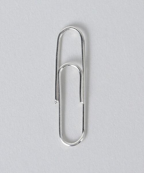 BEAUTY&YOUTH UNITED ARROWS(ビューティーアンドユースユナイテッドアローズ)の「<LOREN STEWART>SILVER PAPER CLIP EARRING/ピアス. ◆(ピアス(片耳用)・レディース・シルバー・FREE)」の1枚目の写真