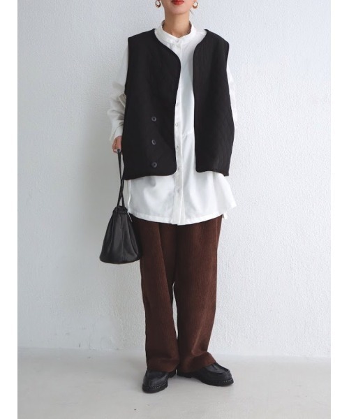 neu-tre（ヌートル）の「【WEARISTA Kumika】ライナーベスト（ベスト・レディース・ブラック/カーキ・FREE）」の17枚目の写真