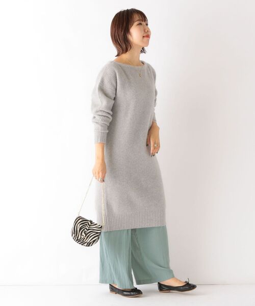 SHIPS any(シップス エニィ)の「SHIPS any: フォックス ミックス ボクシーワンピース◇(ワンピース・レディース・ライトグレー/ブラック・ONE SIZE)」の17枚目の写真