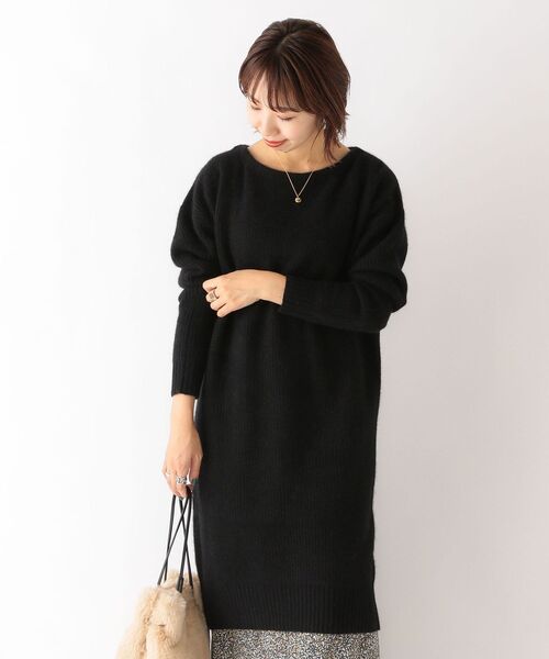 SHIPS any(シップス エニィ)の「SHIPS any: フォックス ミックス ボクシーワンピース◇(ワンピース・レディース・ライトグレー/ブラック・ONE SIZE)」の20枚目の写真