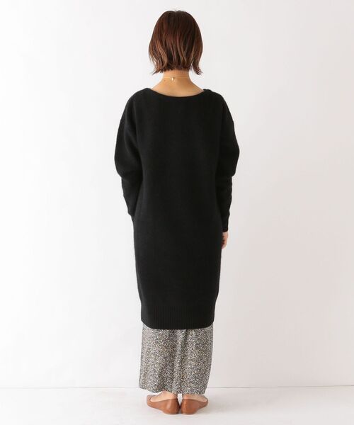 SHIPS any(シップス エニィ)の「SHIPS any: フォックス ミックス ボクシーワンピース◇(ワンピース・レディース・ライトグレー/ブラック・ONE SIZE)」の8枚目の写真