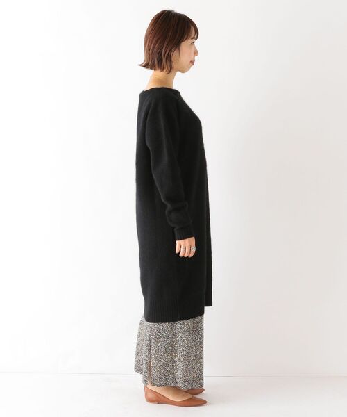 SHIPS any(シップス エニィ)の「SHIPS any: フォックス ミックス ボクシーワンピース◇(ワンピース・レディース・ライトグレー/ブラック・ONE SIZE)」の4枚目の写真